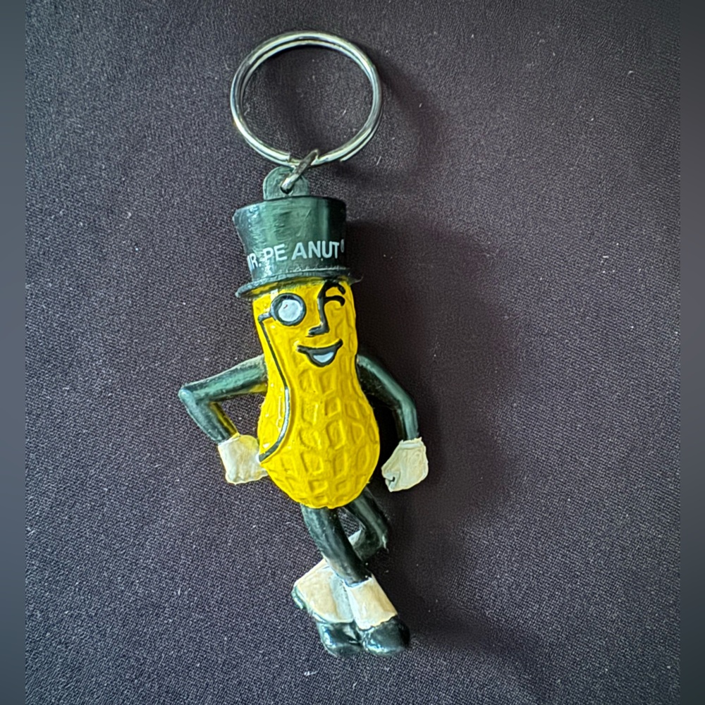 Vintage Planters Mr. Peanut Keychain